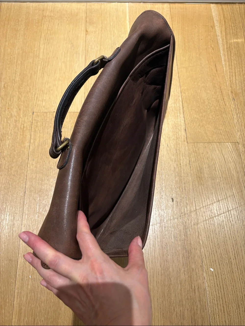 Vintage COACH Wall Street Brown Leather   Bag